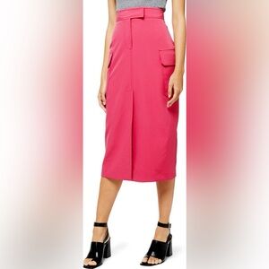 Topshop Utility Midi Skirt